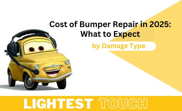 Chart detailing the expected cost of bumper repair in 2025 for consumers.